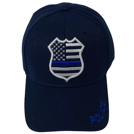 Roytrense Unisex Embroidered Blue Line Badge Baseball Cap – Patriotic Law Enforcement Support Hat