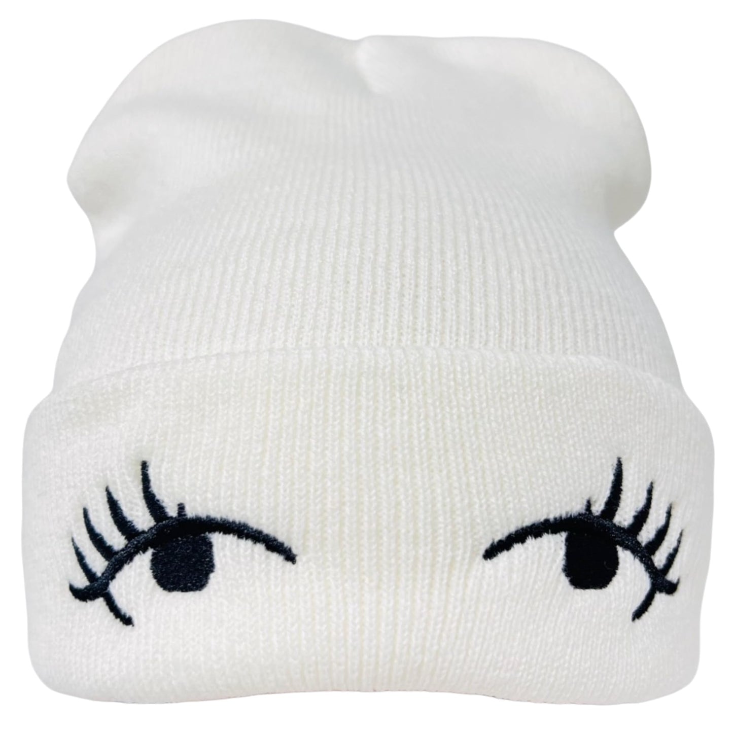 Unisex Embroidered Expression Mood Winter Knit Beanie