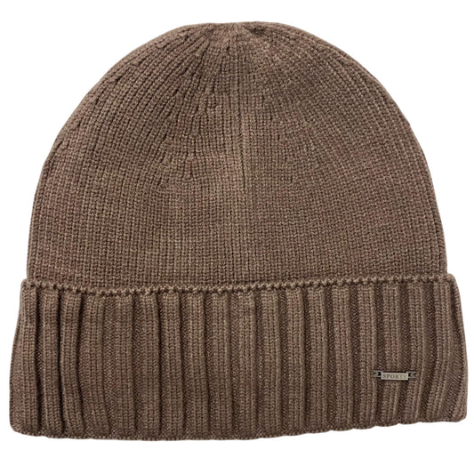 Super Soft Plush-Lined Solid Color Knitted Sport Cuffed Winter Hat