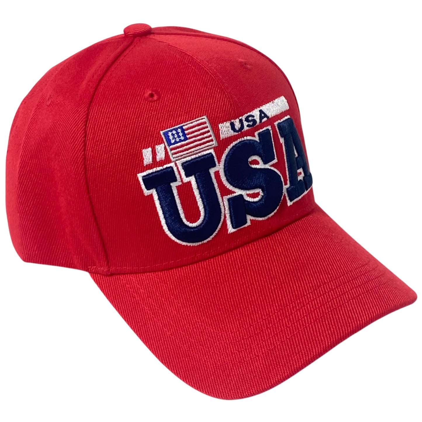 Roytrense Unisex Embroidered USA Flag Hat – Adjustable Patriotic Baseball Cap