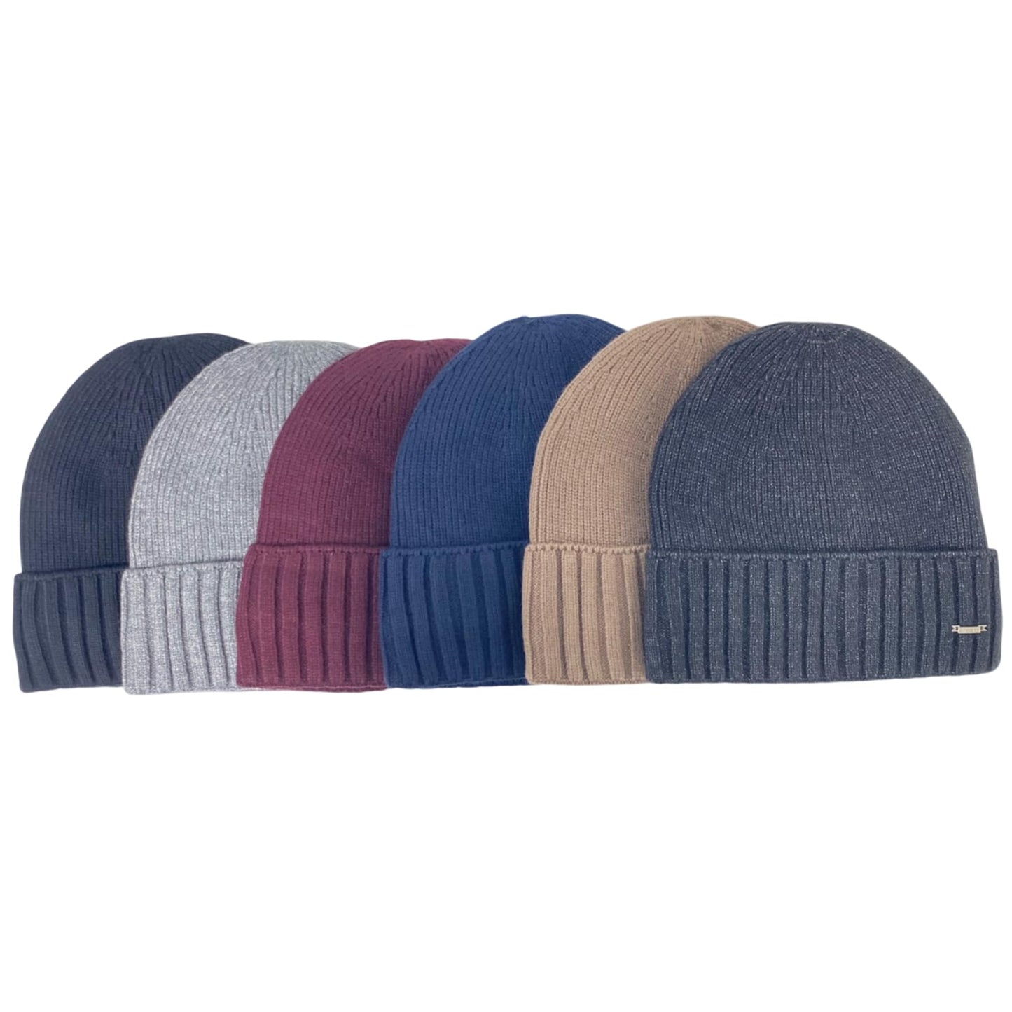 Super Soft Plush-Lined Solid Color Knitted Sport Cuffed Winter Hat