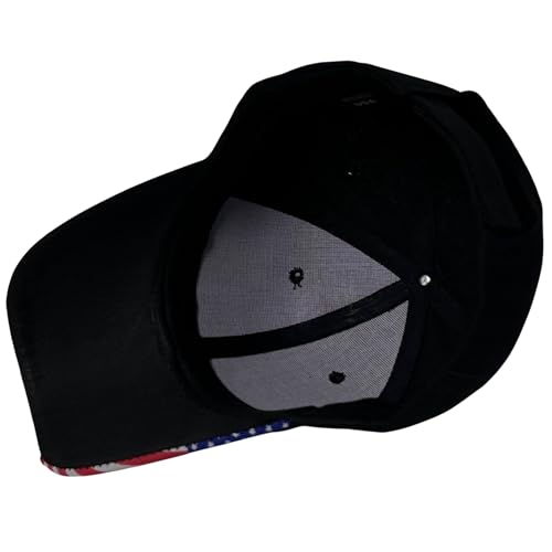 Roytrense Embroidered Flag Unisex Adjustable Solid Baseball Cap