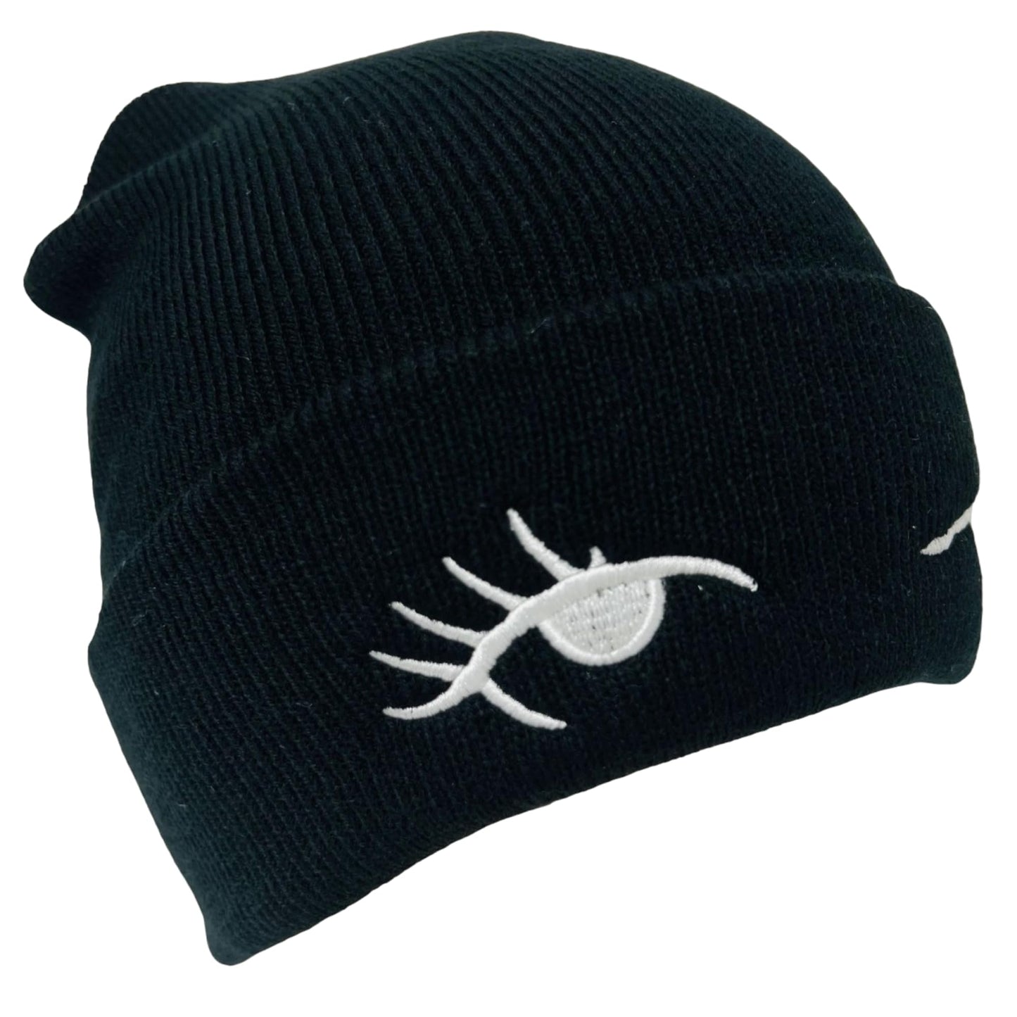 Unisex Embroidered Expression Mood Winter Knit Beanie