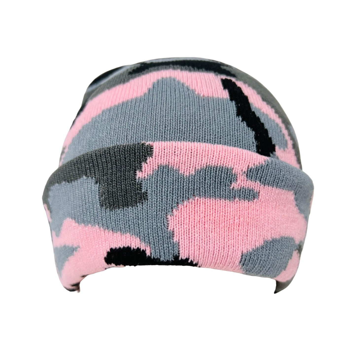 Roytrense Super Soft Child Unisex Camo Print Winter Knit Beanie