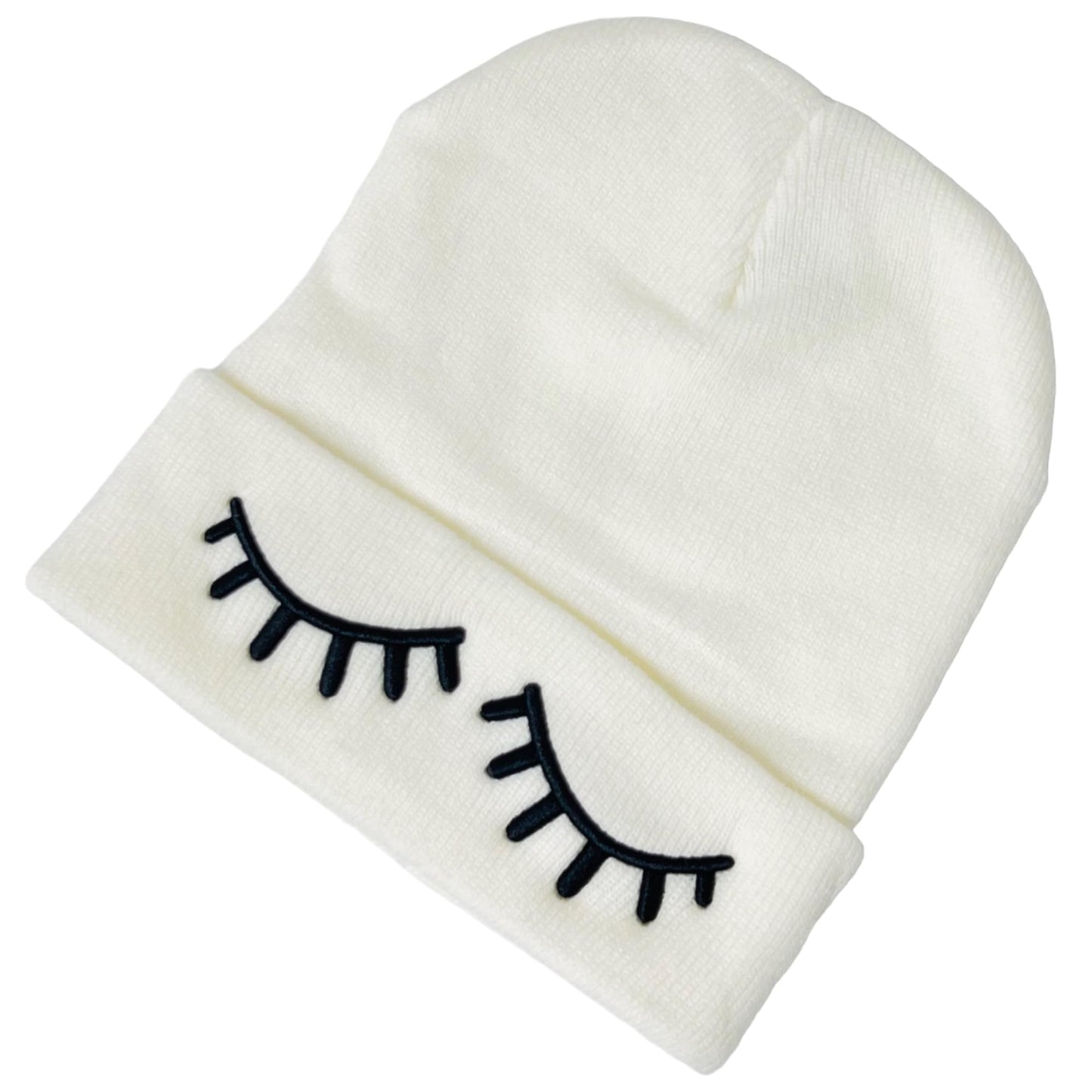 Unisex Embroidered Expression Mood Winter Knit Beanie