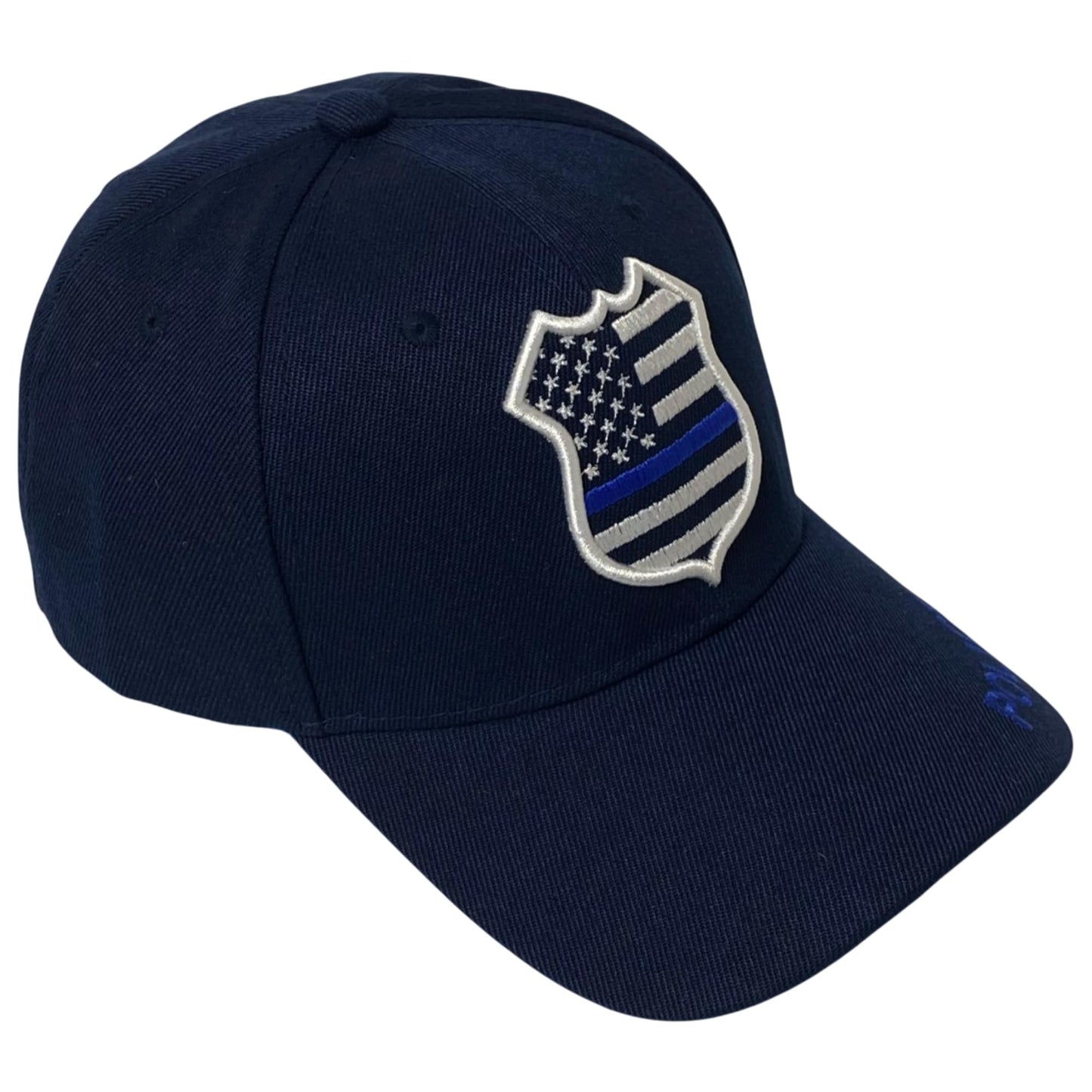 Roytrense Unisex Embroidered Blue Line Badge Baseball Cap – Patriotic Law Enforcement Support Hat