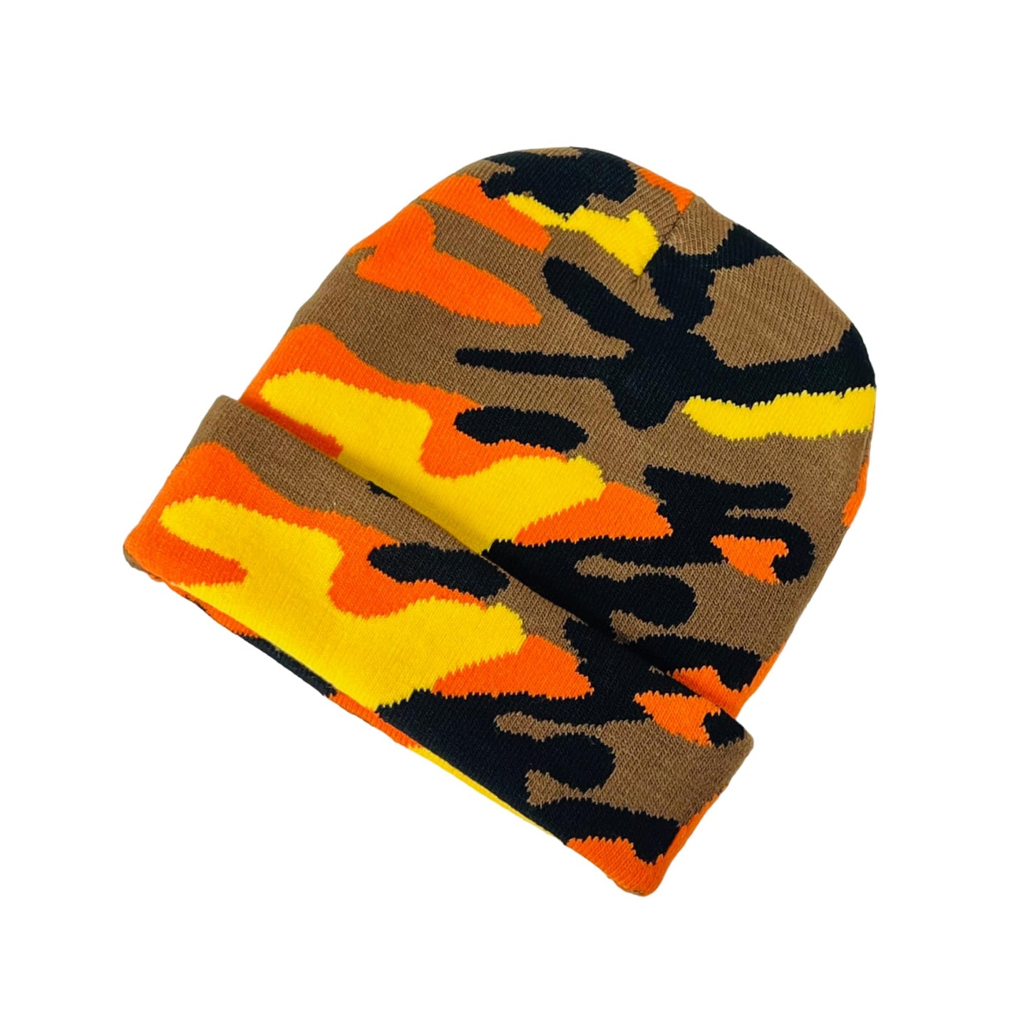 Roytrense Super Soft Child Unisex Camo Print Winter Knit Beanie