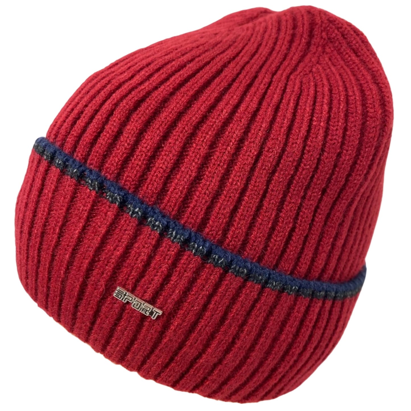 Unisex Super Soft Plush-Lined Solid Color Knitted Sport Cuffed Winter Hat