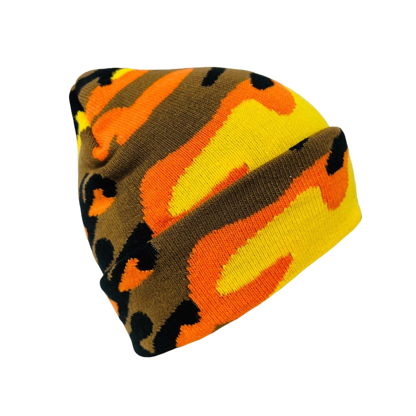 Roytrense Super Soft Child Unisex Camo Print Winter Knit Beanie