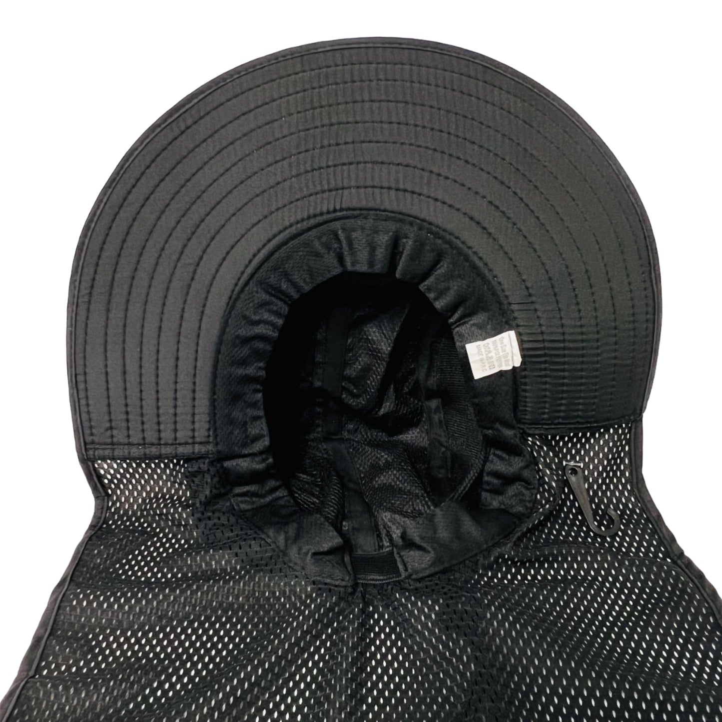 Packable and Adjustable High Visibility Mesh Boonie Sun Hat with Neck Flap and Reflective Stripe