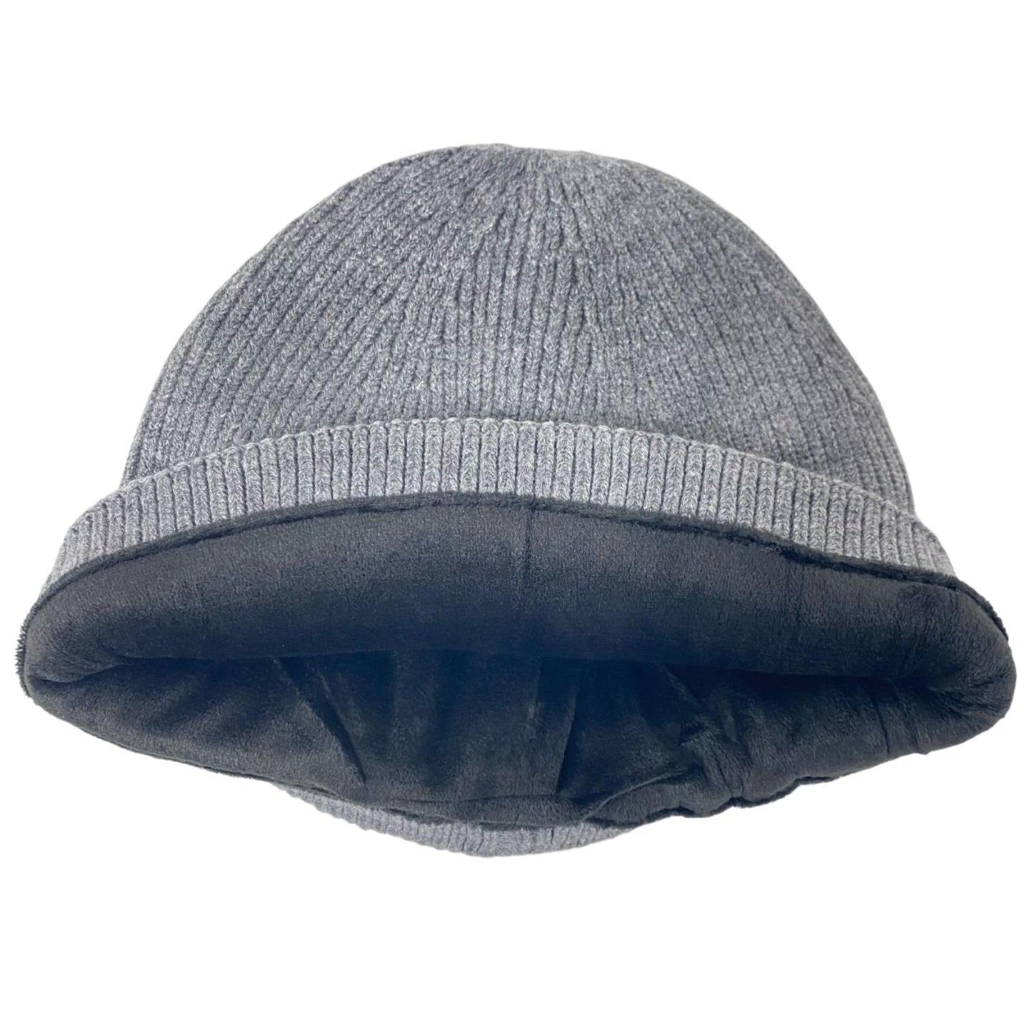Super Soft Plush-Lined Solid Color Knitted Sport Cuffed Winter Hat
