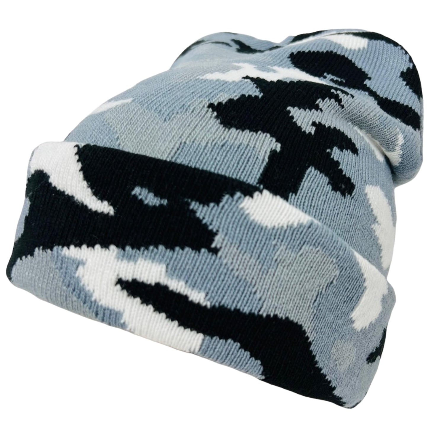 Super Soft Unisex Camo Print Winter Knit Beanie