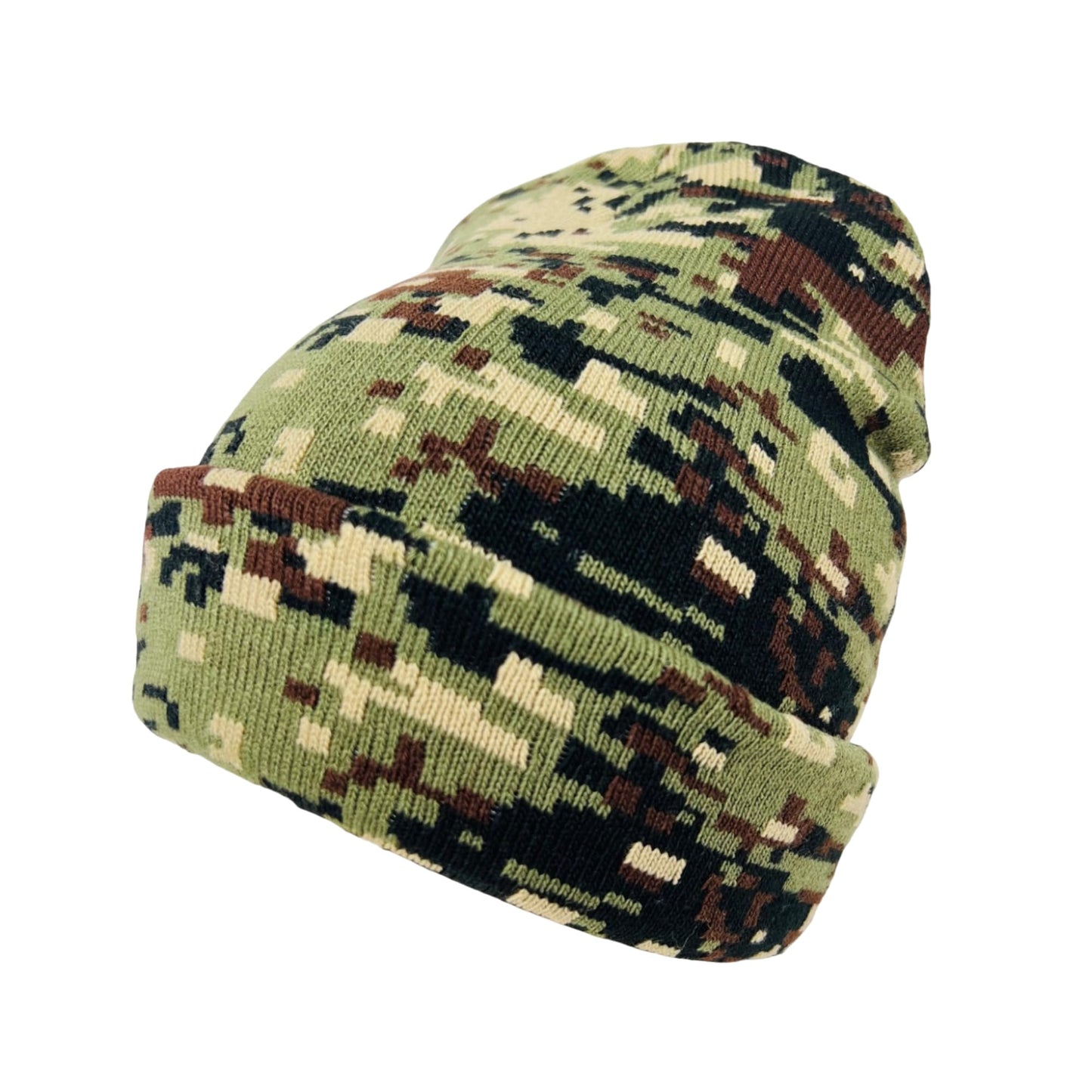 Roytrense Super Soft Child Unisex Camo Print Winter Knit Beanie