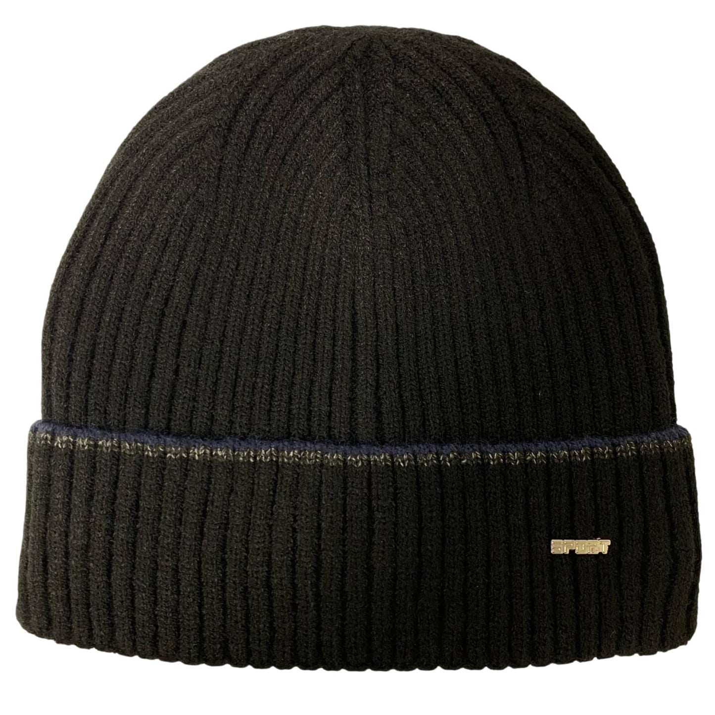 Unisex Super Soft Plush-Lined Solid Color Knitted Sport Cuffed Winter Hat