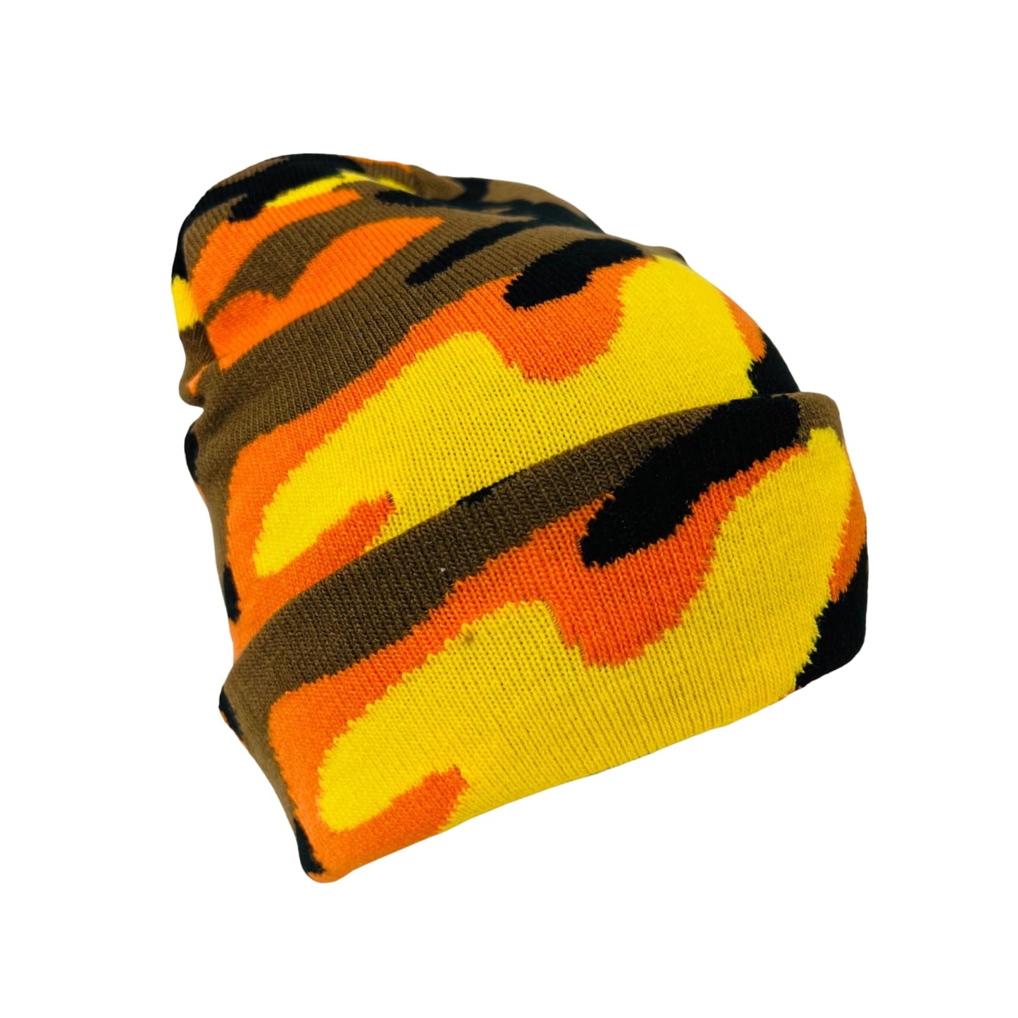 Roytrense Super Soft Child Unisex Camo Print Winter Knit Beanie