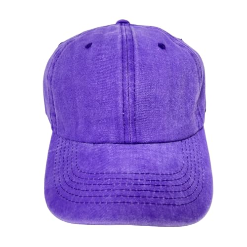 Roytrense Unisex 100% Cotton Washed Low Profile Dad Hat - Adjustable Baseball Cap for Outdoor Activities