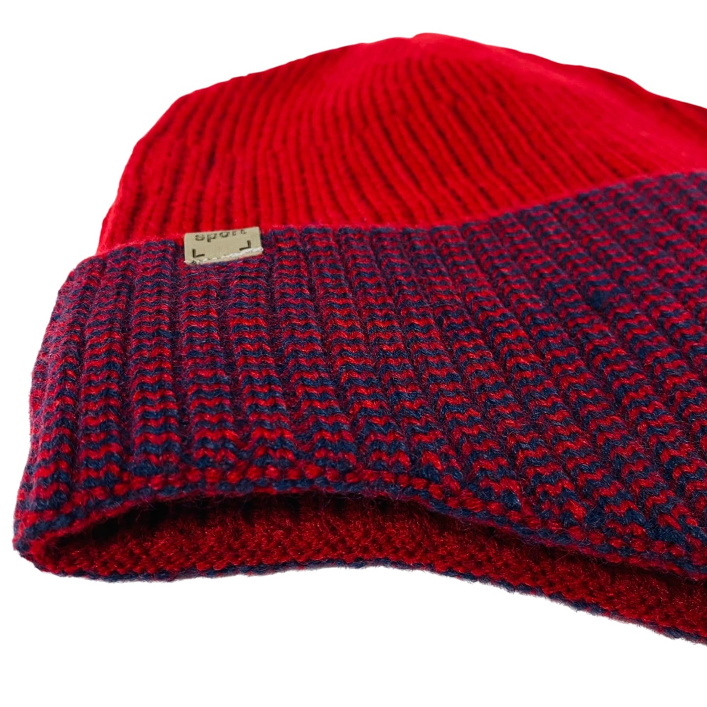 Super Soft Plush-Lined Solid Color Knitted Sport Cuffed Hat with Ear Cover