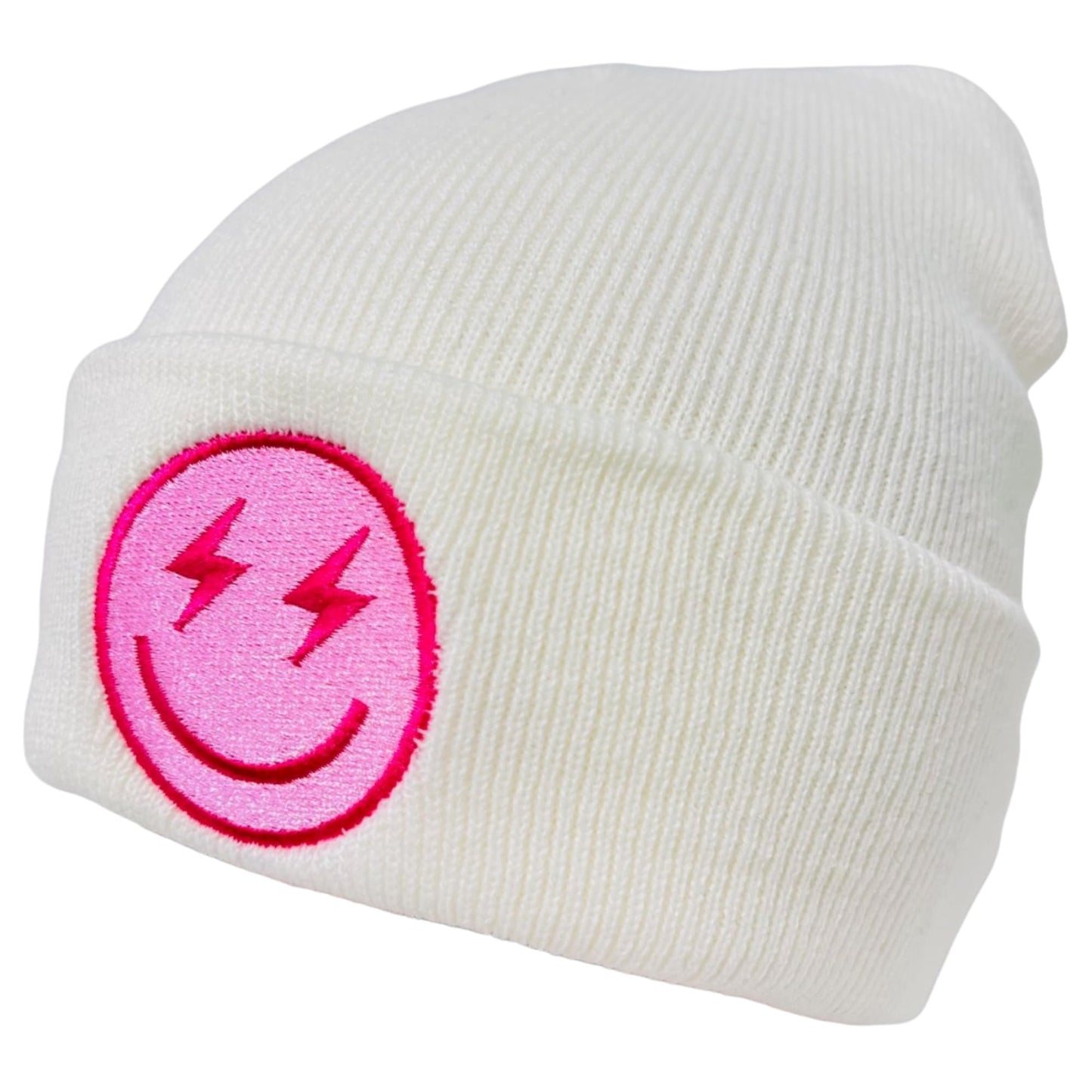 Unisex Embroidered Emoji Winter Knit Beanie