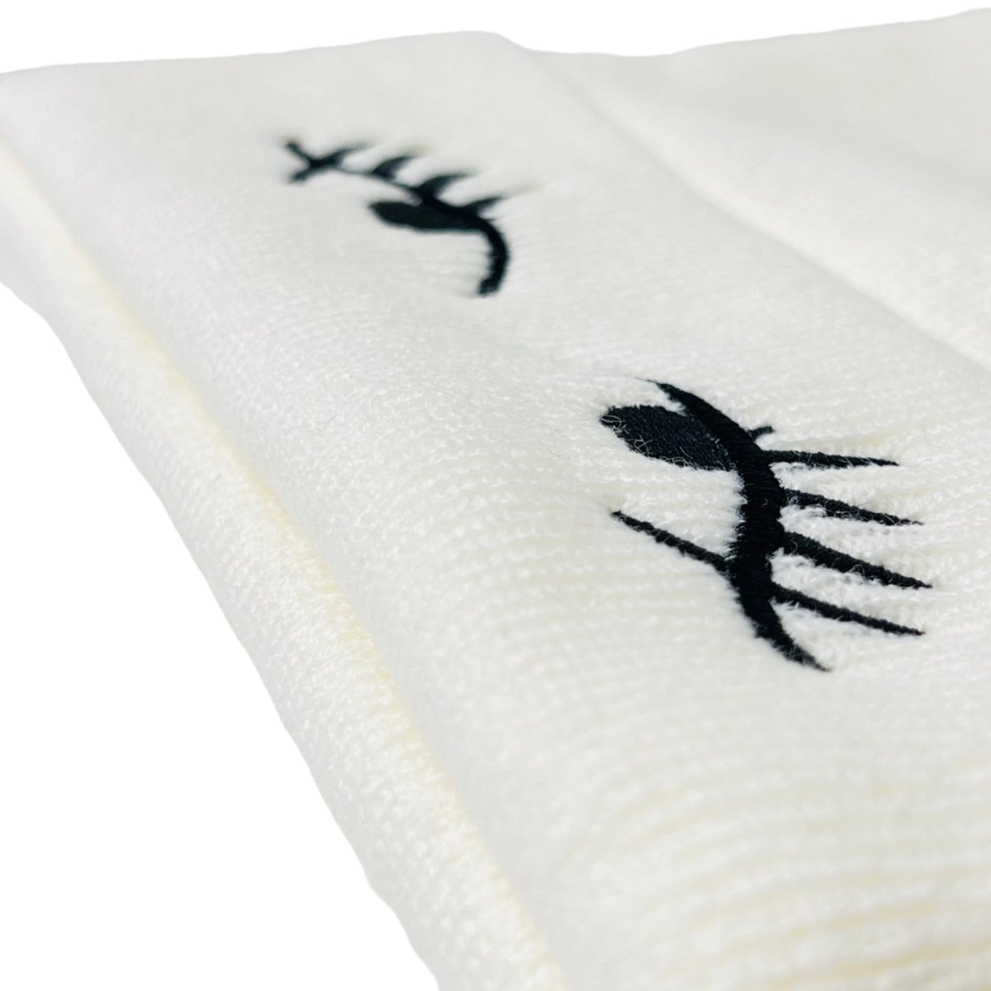 Unisex Embroidered Expression Mood Winter Knit Beanie