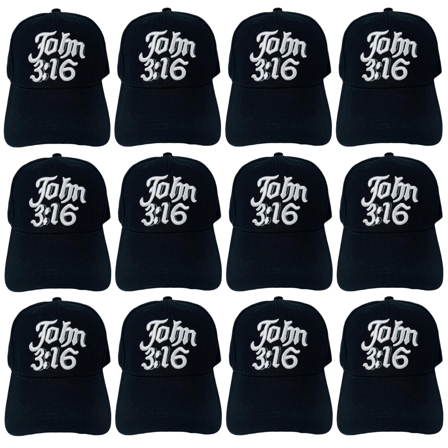 John 3:16 - Unisex Religious 3D Embroidered Baseball Cap