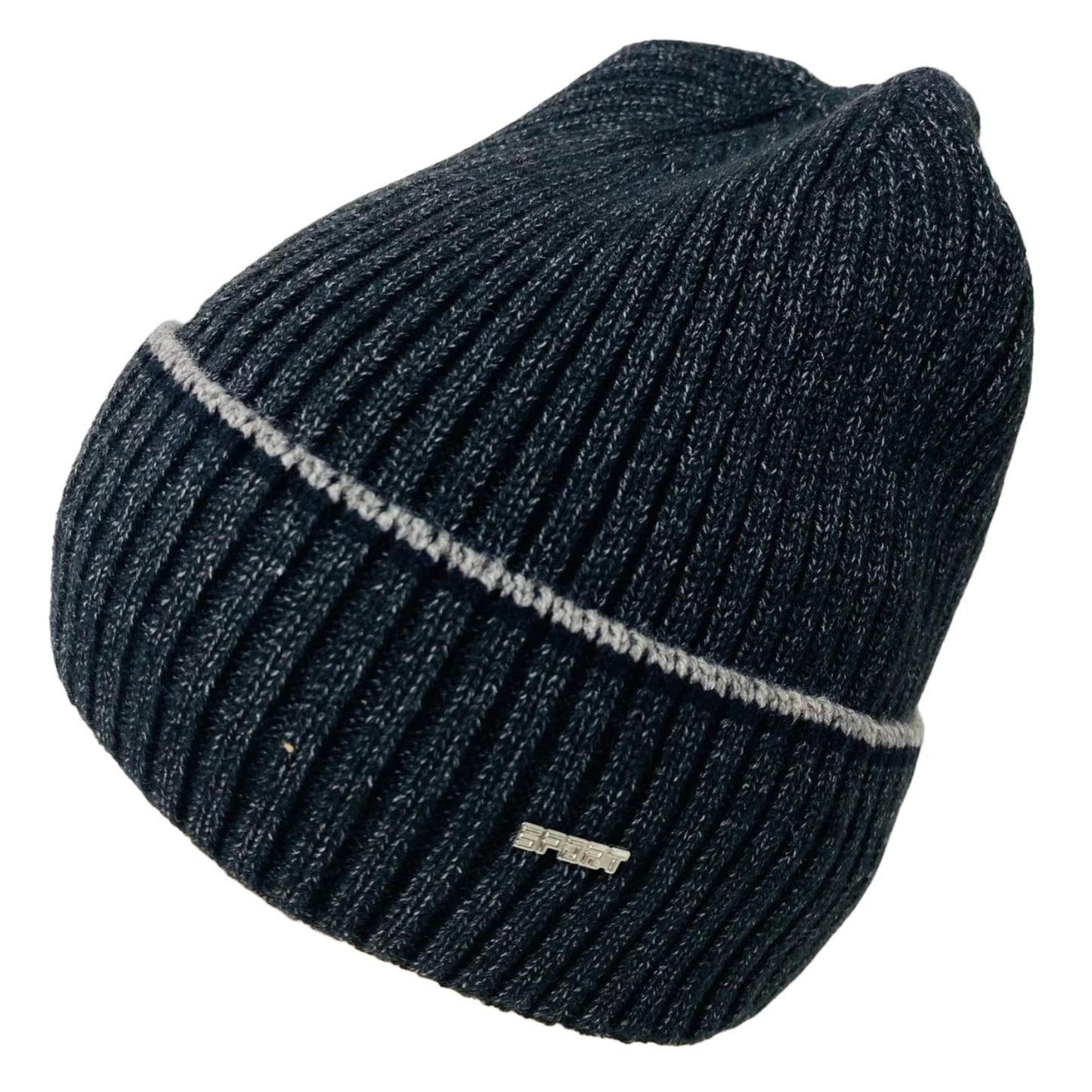 Unisex Super Soft Plush-Lined Solid Color Knitted Sport Cuffed Winter Hat
