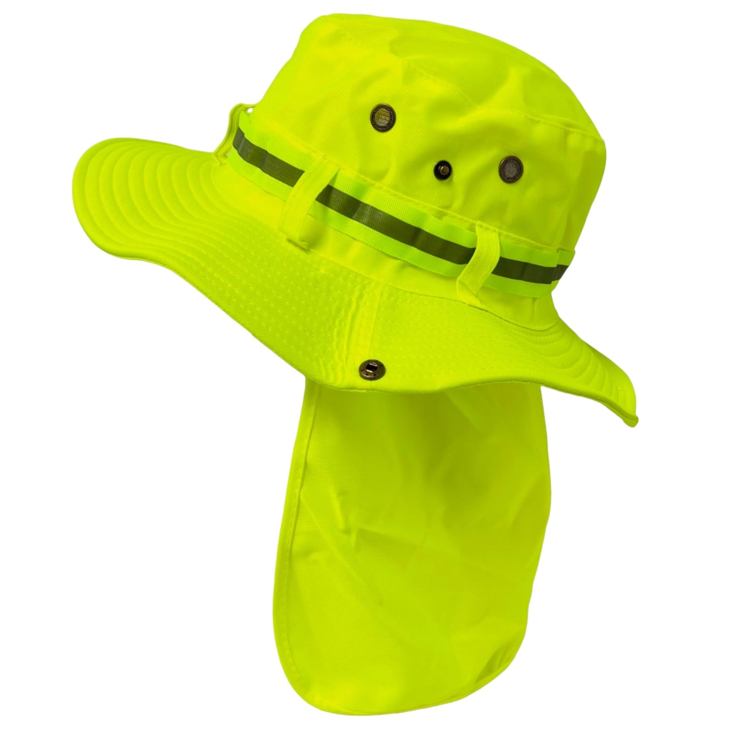 Packable and Adjustable Reflective Neon Boonie Sun Hat