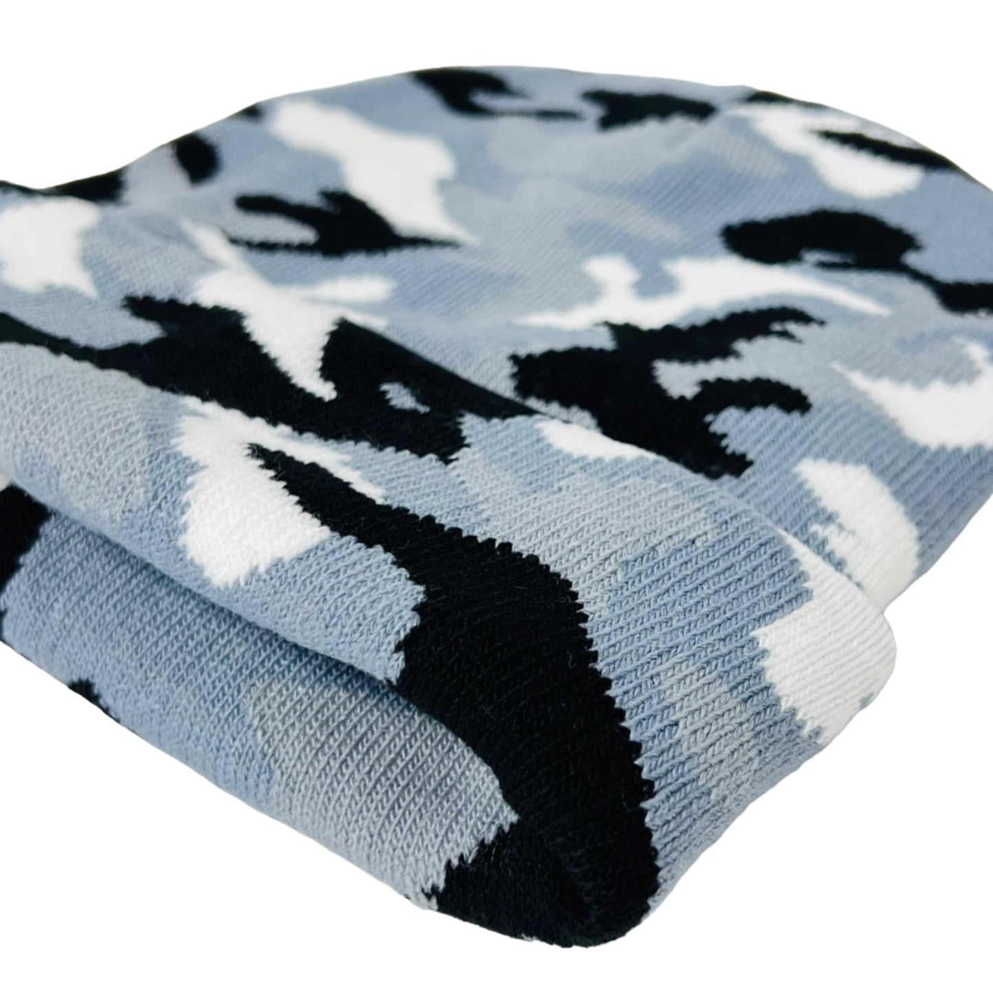 Roytrense Super Soft Child Unisex Camo Print Winter Knit Beanie