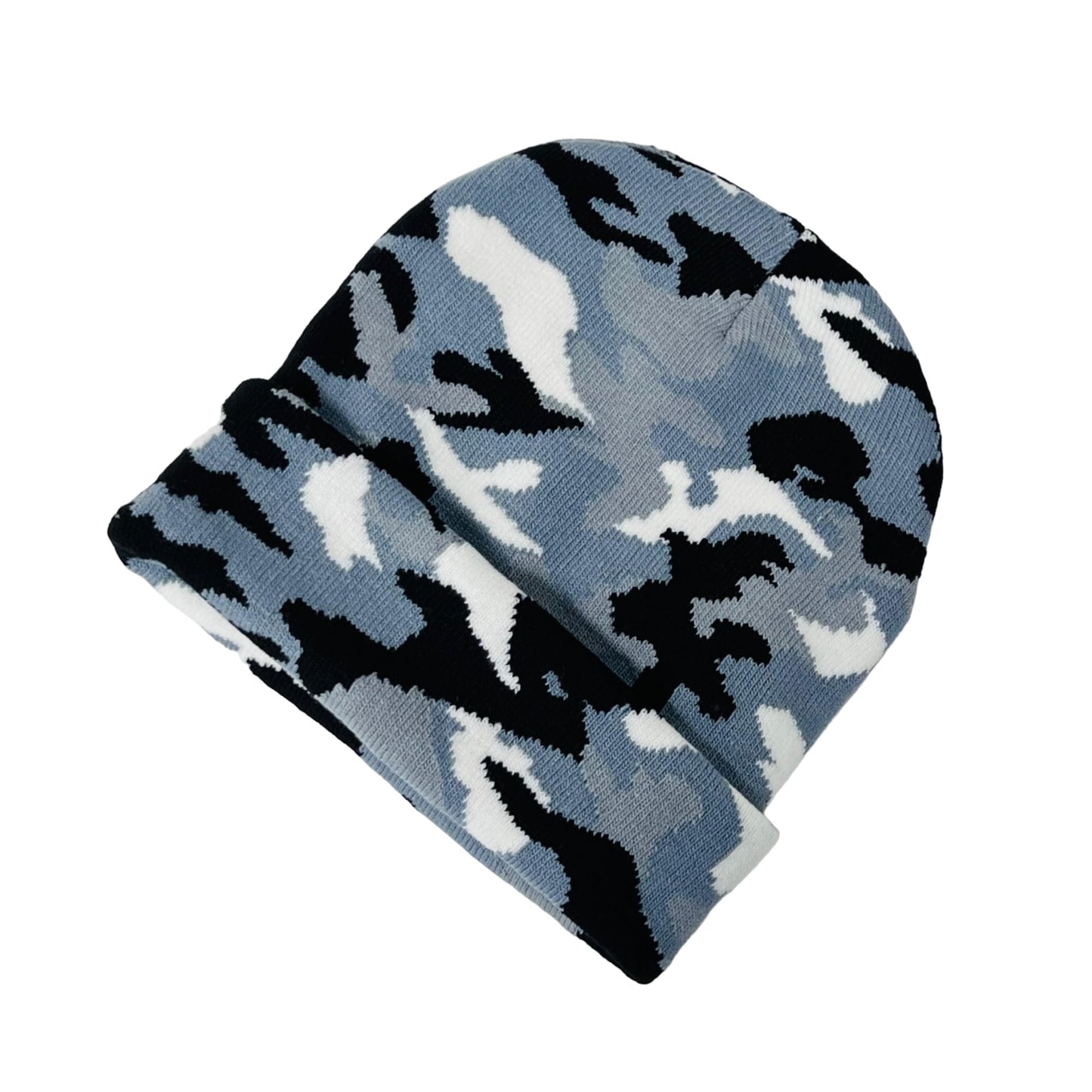 Roytrense Super Soft Child Unisex Camo Print Winter Knit Beanie