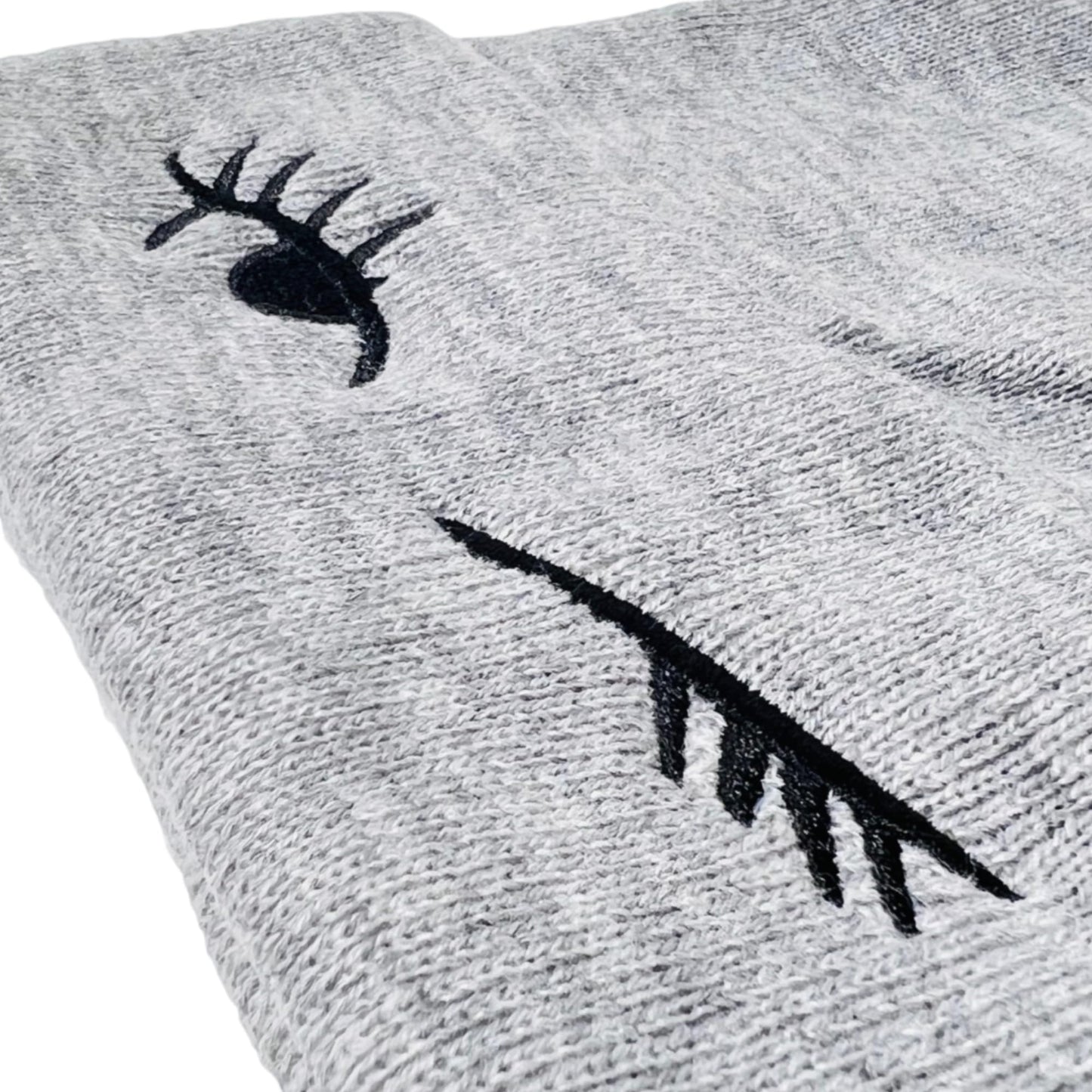 Unisex Embroidered Expression Mood Winter Knit Beanie